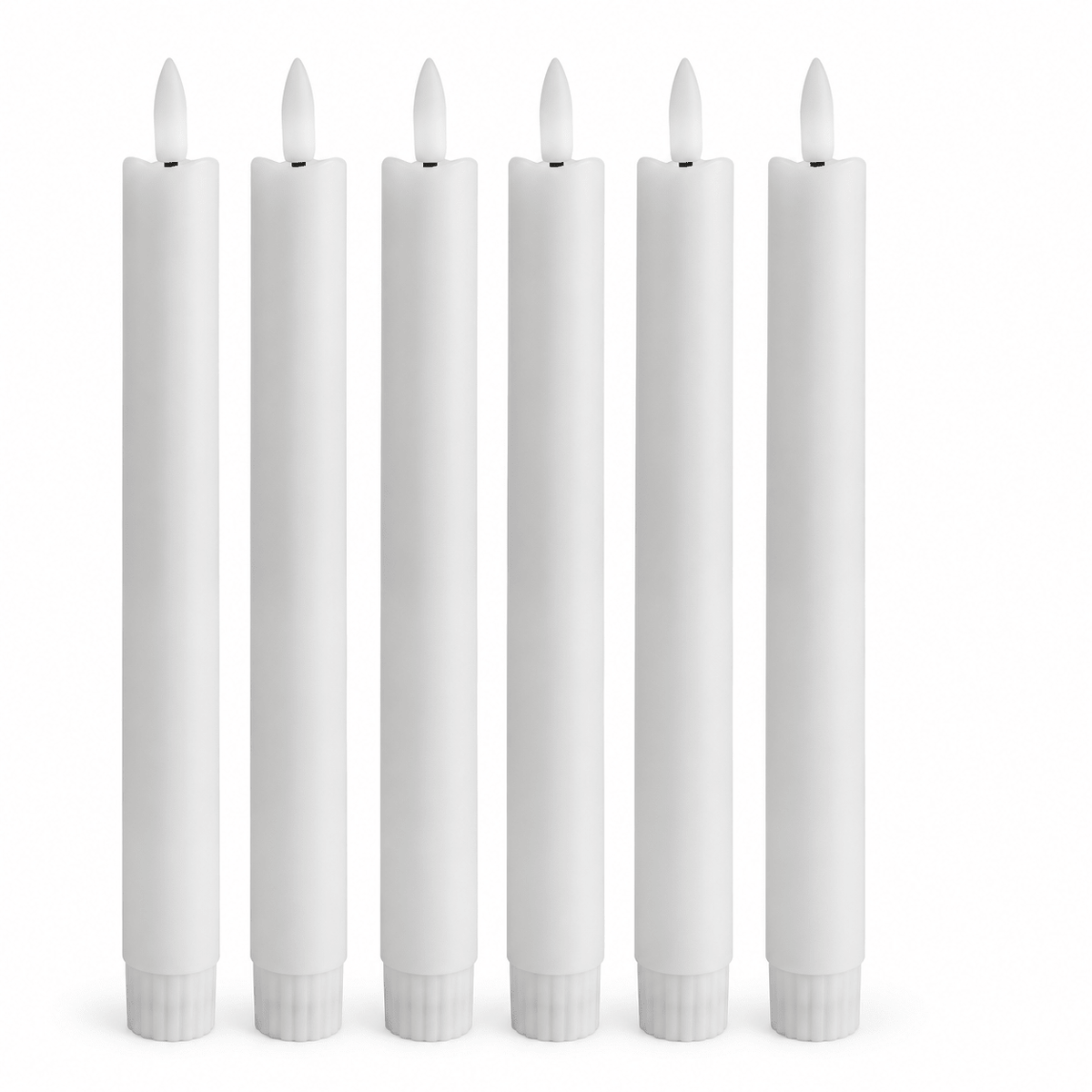 Flameless taper candle option 6 White B