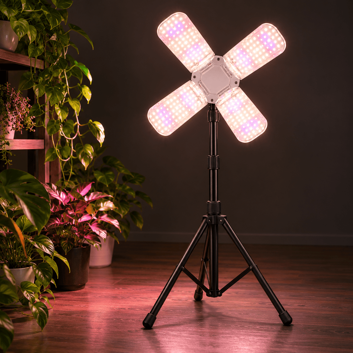 Foldable E27 LED Grow Light, 24–48W product photograph