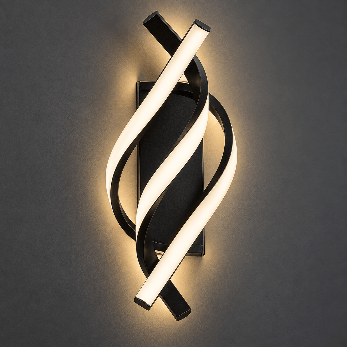 Spiral Ring LED Wall Light with 3 Colour Modes, StyleC product photograph