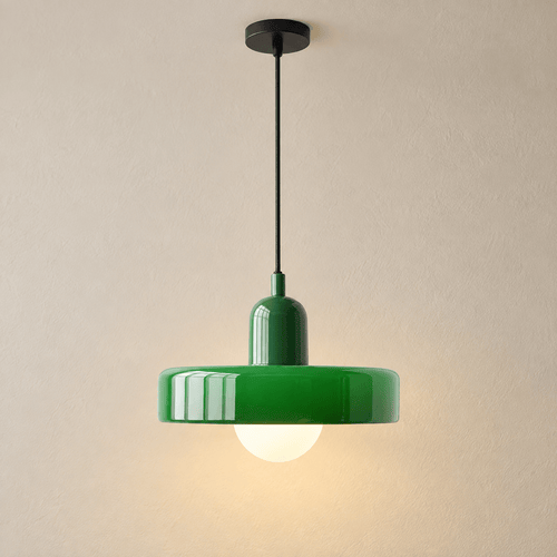 Bauhaus Glass Pendant Light with Adjustable Cord StyleA