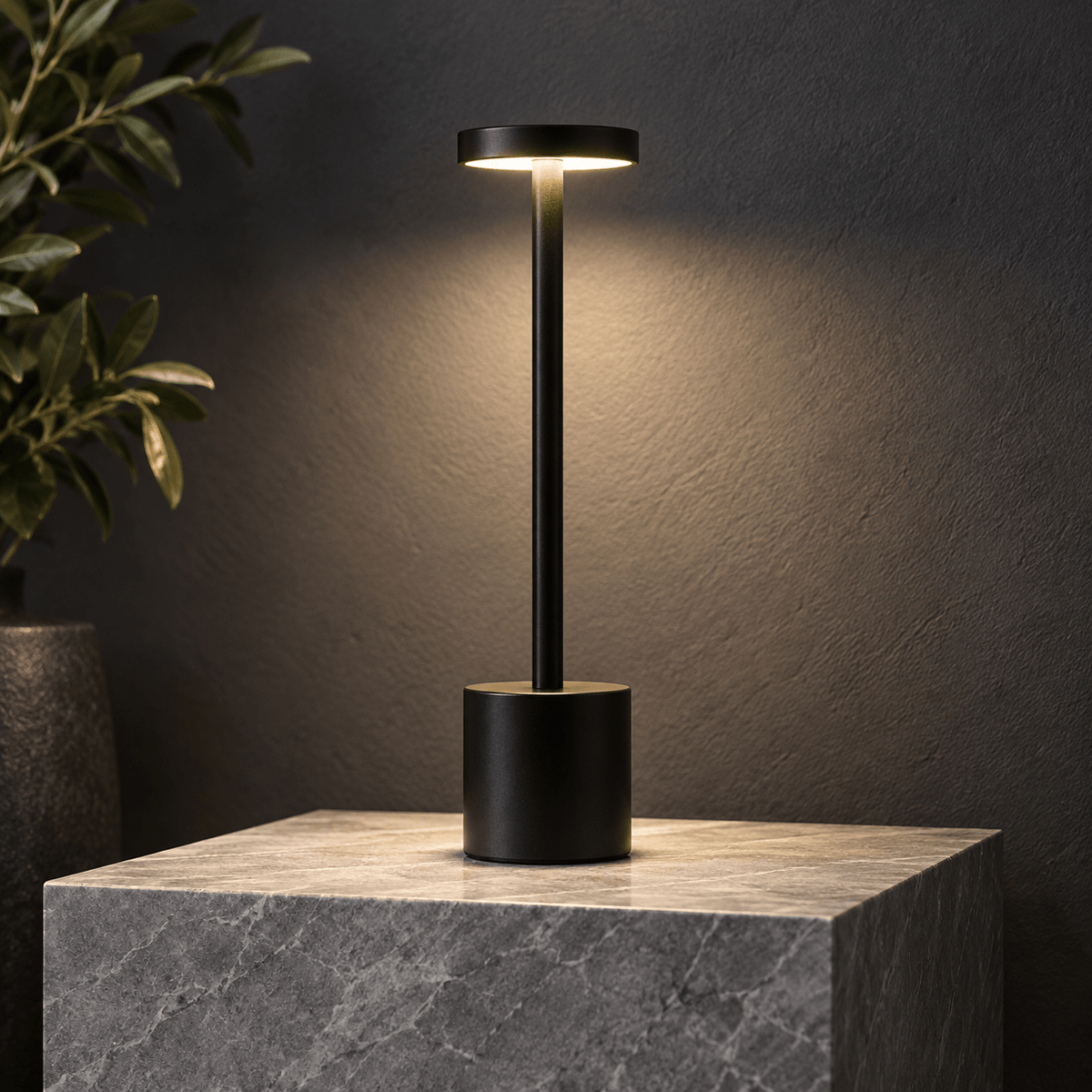 Rechargeable Aluminum Touch Table Lamp, StyleC product photograph