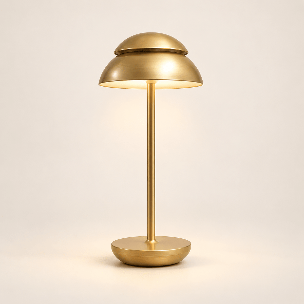 Nordic Cordless Table Lamp with Touch Dimming — Gold