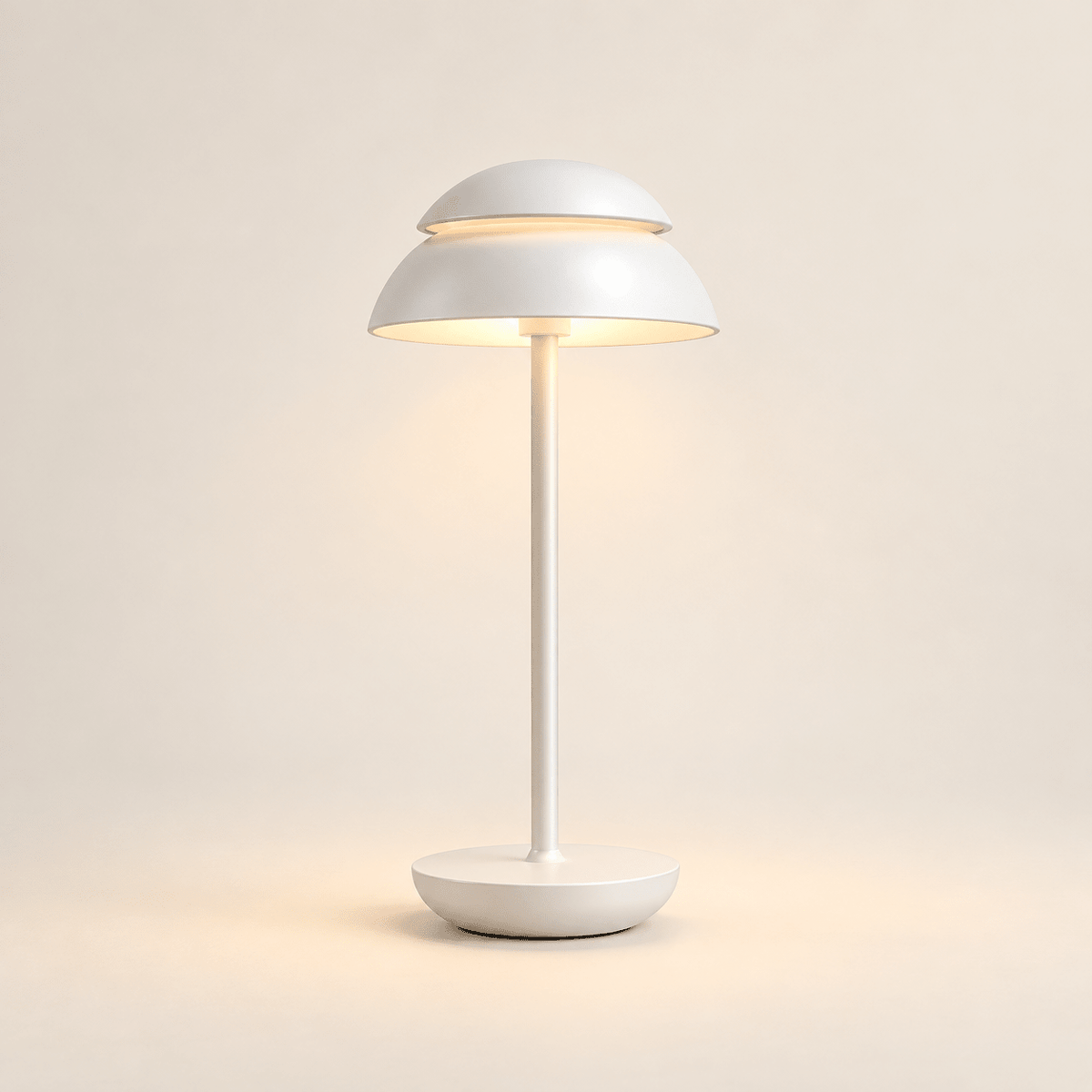 Nordic Cordless Table Lamp with Touch Dimming — White