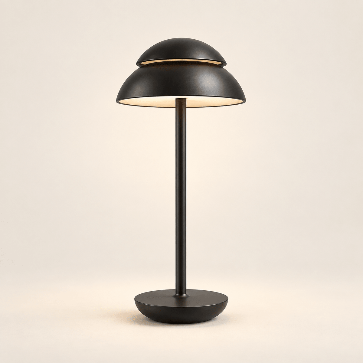 Nordic Cordless Table Lamp with Touch Dimming — Black