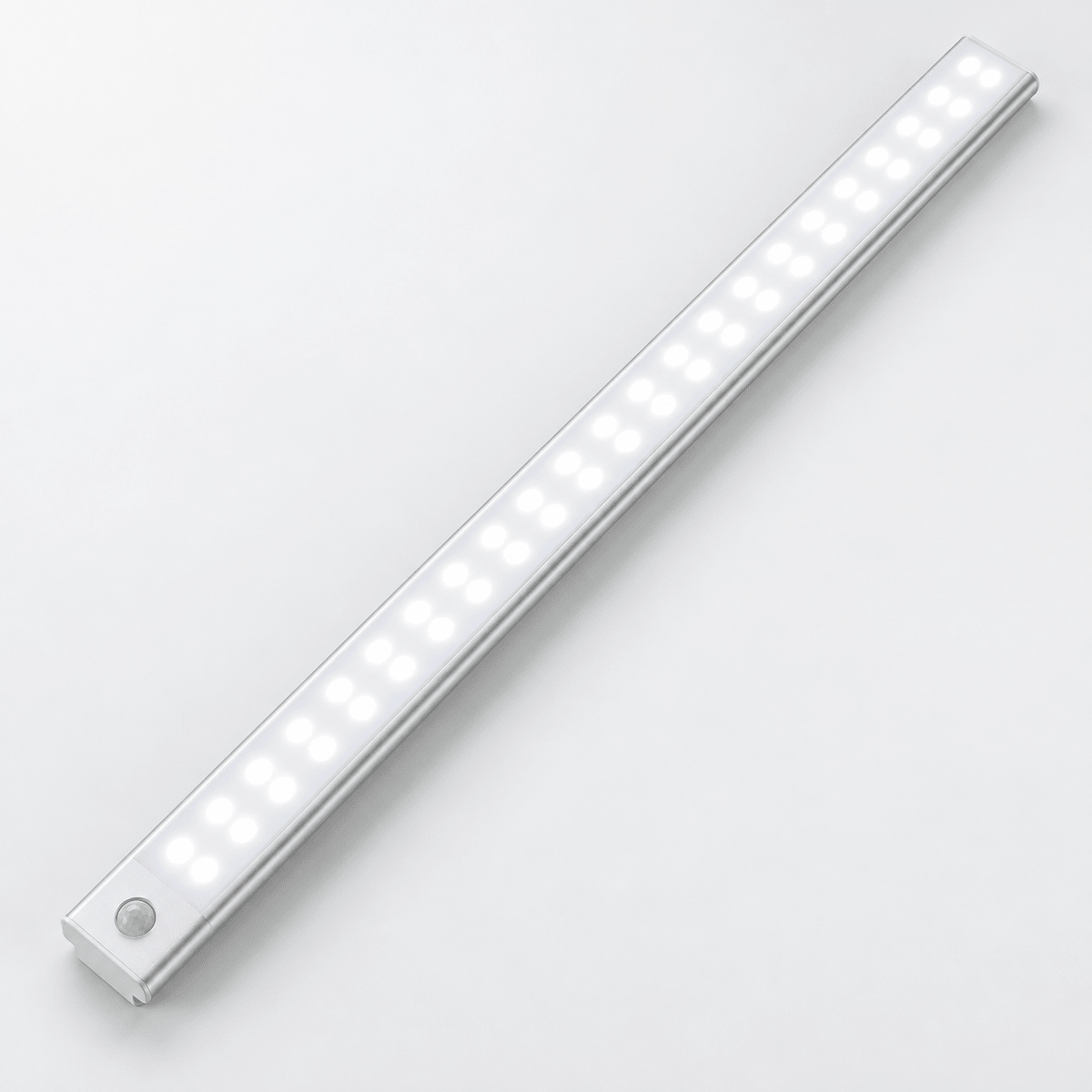 Magnetic Motion Sensor Cabinet Light with 3 Modes Silver, 50 cm