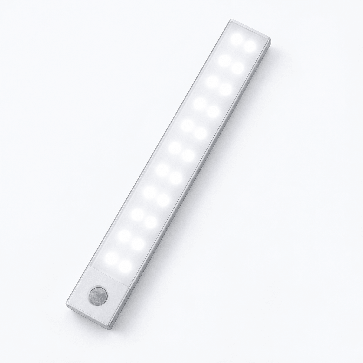 Magnetic Motion Sensor Cabinet Light with 3 Modes Silver, 20 cm