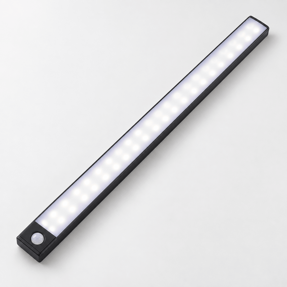 Magnetic Motion Sensor Cabinet Light with 3 Modes Black, 50 cm