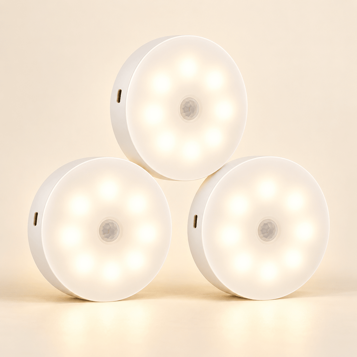 Rechargeable Motion Sensor Night Lights, Multipack — 3-pack