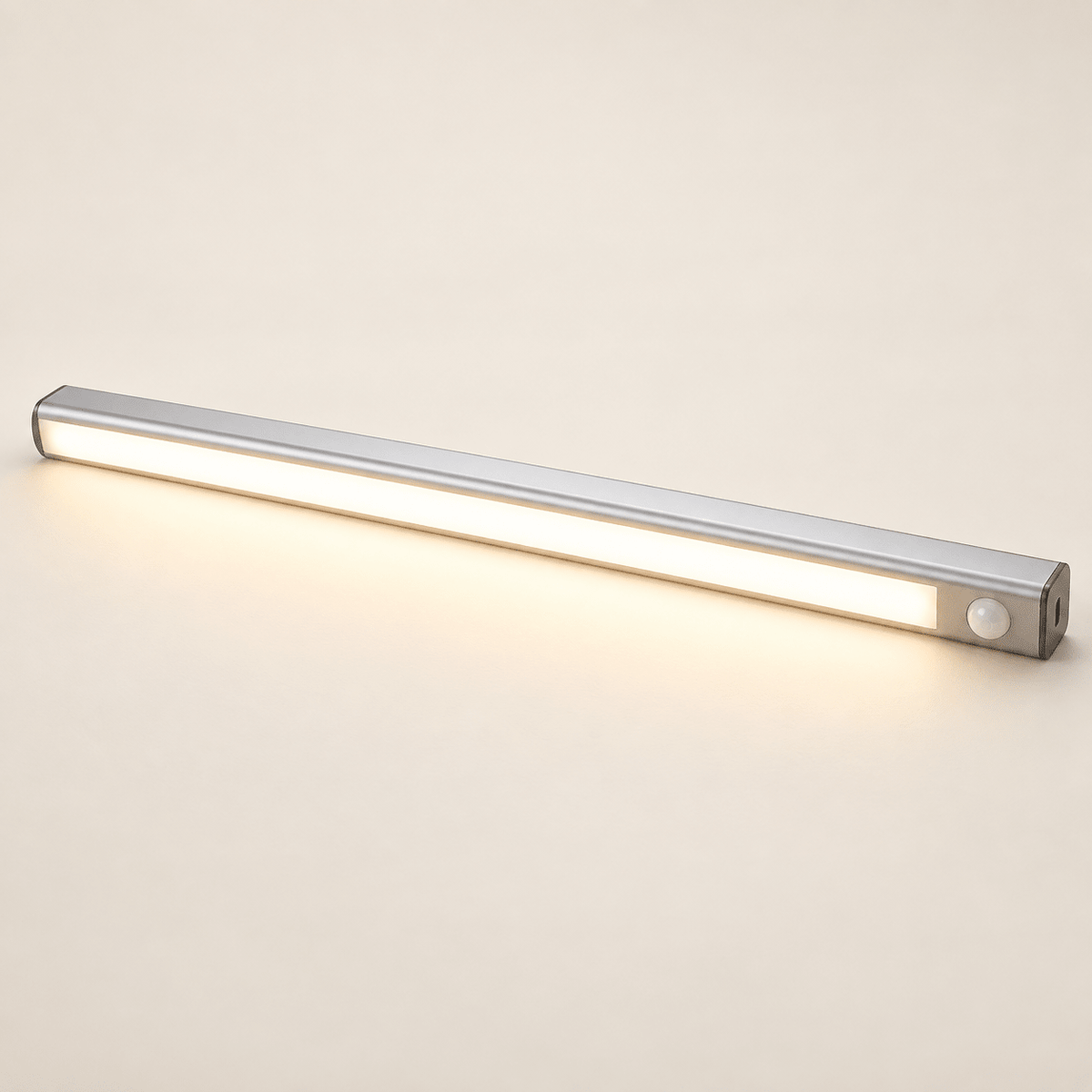 Rechargeable Motion Sensor Cabinet Light Bar — Silver 50 cm