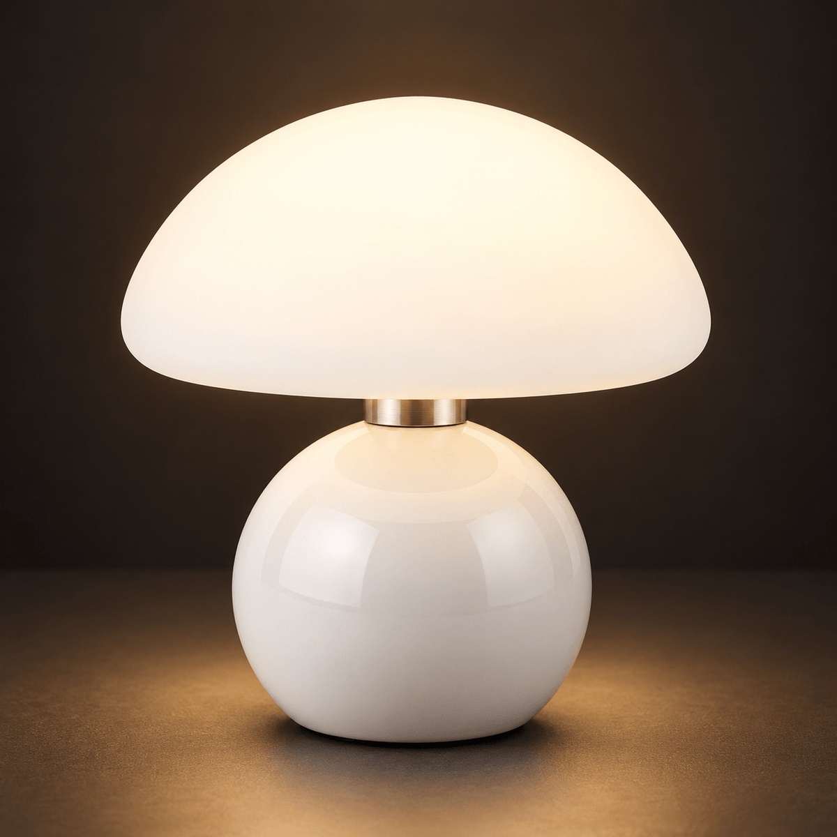 Matte Mushroom Table Lamp with Touch Dimming StyleC