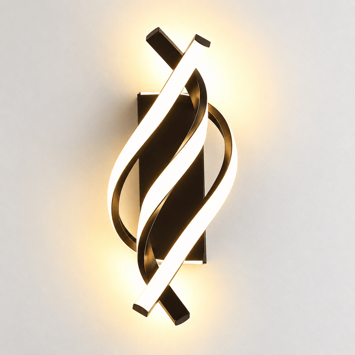 Spiral Ring LED Wall Light with 3 Colour Modes, StyleA product photograph