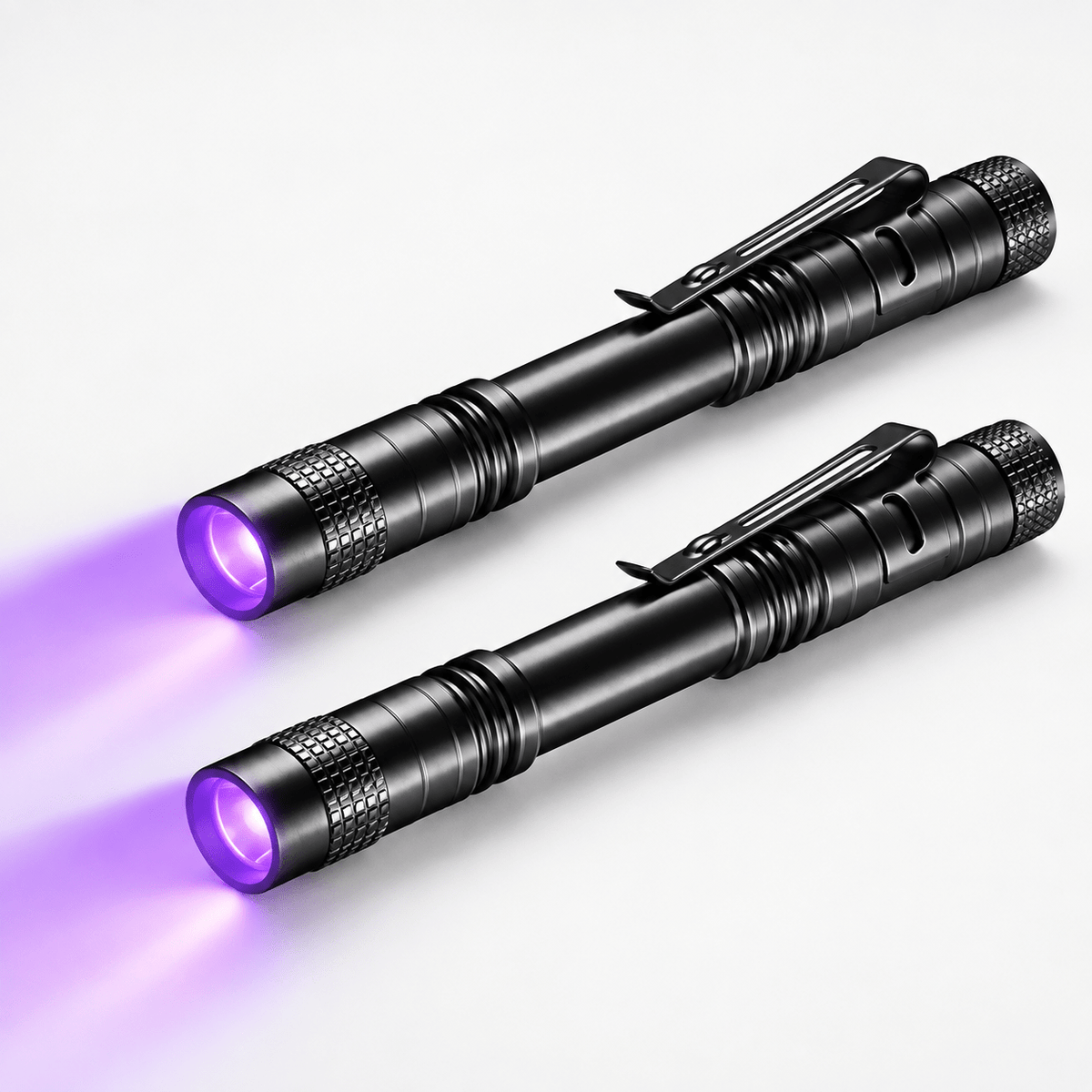 395nm UV Flashlight with Adjustable Focus Long, 2 pack