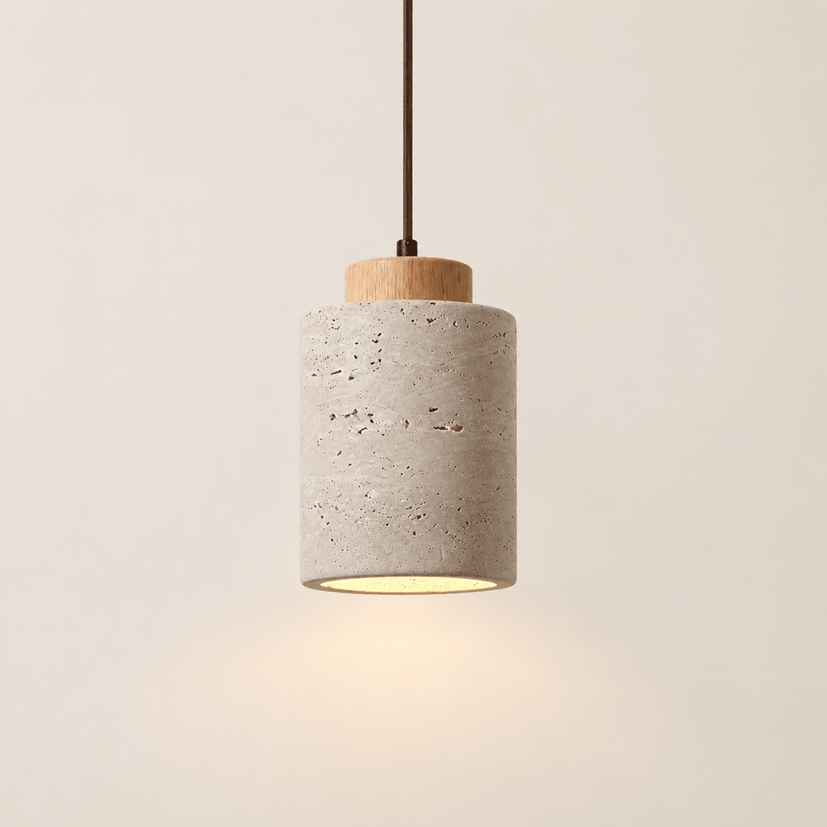 wabi sabi stone pendant light distinct style view